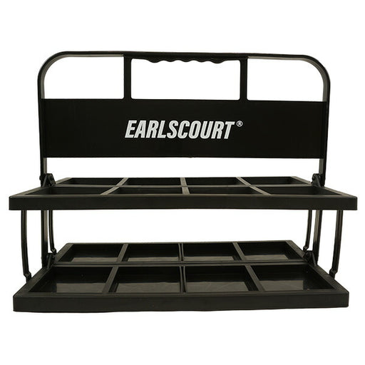 【ショップ限定エントリーでさらに+9倍】【送料無料】アールズコートEarlsCourtボトルキャリー8本EC-A088サッカーフットサルチーム用品折り畳み可持ち手付きブラック