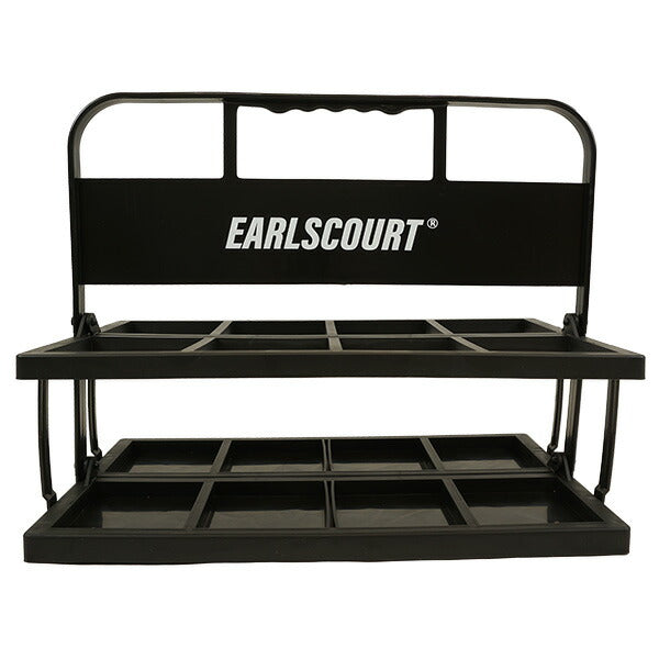 【ショップ限定エントリーでさらに+9倍】【送料無料】アールズコートEarlsCourtボトルキャリー8本EC-A088サッカーフットサルチーム用品折り畳み可持ち手付きブラック