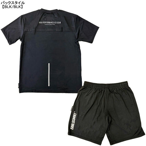 【上下セット】アールズコートEarlsCourtFROZ-FABRIC冷感半袖プラクティスシャツパンツ上下EC-ECJ-FZ10/EC-ECJ-FZ12サッカーフットサル練習着メンズ