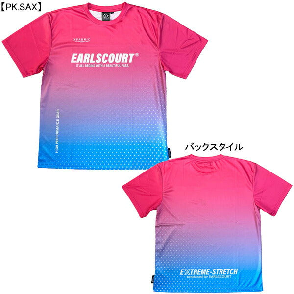 【ネコポス送料無料】アールズコートEarlsCourtドットスターグラデプラクティスシャツEC-ECJ-S070サッカーフットサルプラシャツ練習着ジュニア大人