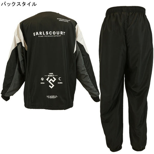 アールズコートEarlsCourtFTB裏メッシュピステ上下セットEC-FSP005サッカーフットサルトレーニングウェアトップパンツブラックメンズ