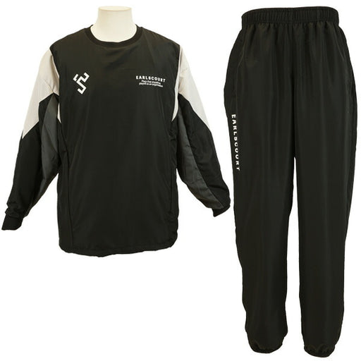 アールズコートEarlsCourtFTB裏メッシュピステ上下セットEC-FSP005サッカーフットサルトレーニングウェアトップパンツブラックメンズ