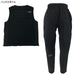 【上下セット】アールズコートEarlsCourt薄中綿ストレッチベストパンツ上下EC-JK020-EC-LP016サッカーフットサルトレーニングウェアブラックメンズ