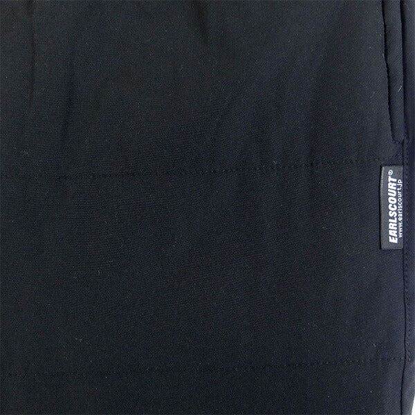 【上下セット】アールズコートEarlsCourt薄中綿ストレッチベストパンツ上下EC-JK020-EC-LP016サッカーフットサルトレーニングウェアブラックメンズ