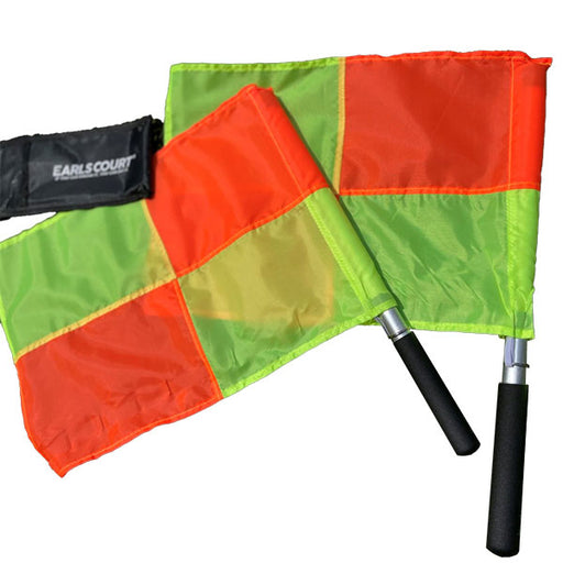【ショップ限定エントリーでさらに+9倍】アールズコートEarlsCourtレフリーフラッグ2本セット収納袋付きEC-R003サッカーレフェリーアイテム旗審判用品試合