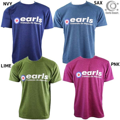 【ネコポス送料無料】Tシャツメンズレディースアールズコート吸汗速乾杢柄プラクティスシャツEC-S017ランニングウォーキングジョギング