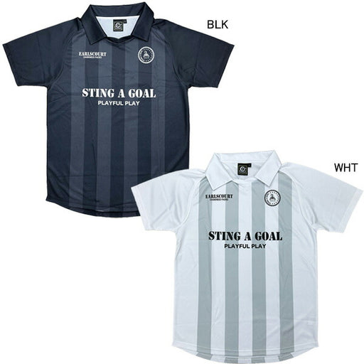 【ネコポス送料無料】アールズコートEarlsCourtプラクティスシャツSTINGCOLLARSTRIPEEC-SG014サッカーフットサル半袖練習着襟付きメンズ