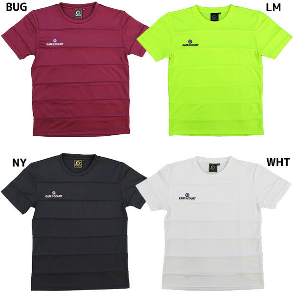 【ネコポス対応可】アールズコートEarlsCourtジュニアJrボーダー切替プラシャツECJ-S031Tシャツ半袖プラクティスシャツ子供