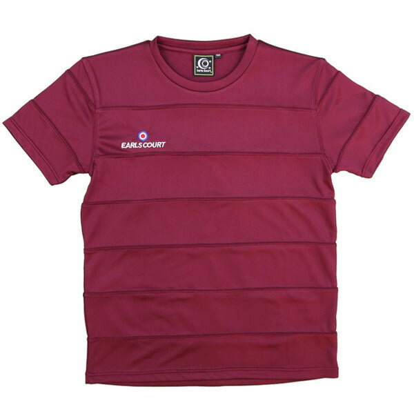 【ネコポス対応可】アールズコートEarlsCourtジュニアJrボーダー切替プラシャツECJ-S031Tシャツ半袖プラクティスシャツ子供