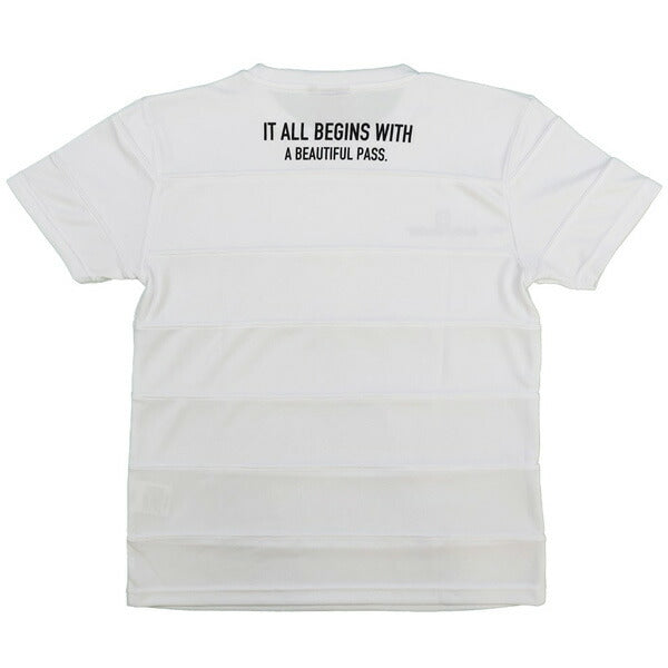 【ネコポス対応可】アールズコートEarlsCourtジュニアJrボーダー切替プラシャツECJ-S031Tシャツ半袖プラクティスシャツ子供