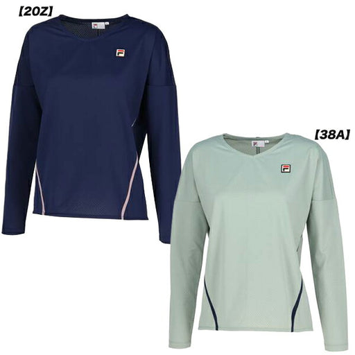 【ショップ限定エントリーでさらに+9倍】フィラFILAレディースロングスリーブシャツテニス長袖EL0007