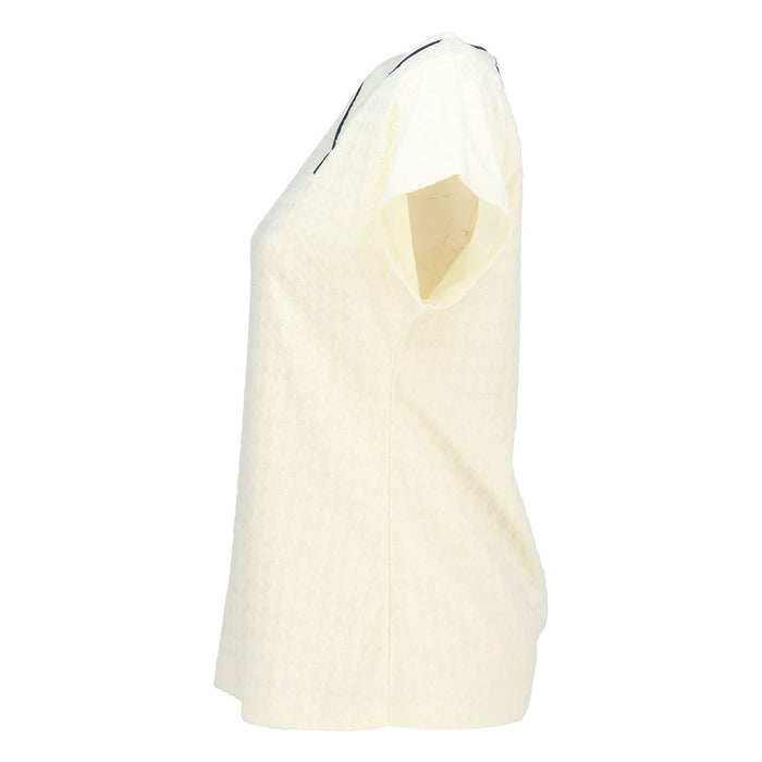 【ショップ限定エントリーでさらに+9倍】【ネコポス送料無料】FILAフィラテニステニスウェアレディースゲームシャツ半袖レトロ映えるシンプル明るい印象シャープEL0029