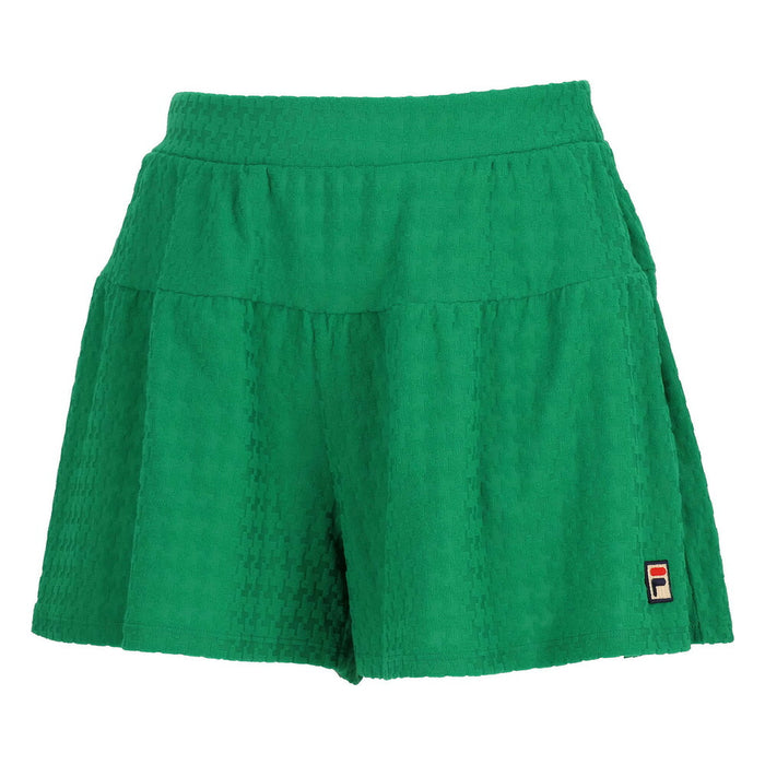 【ショップ限定エントリーでさらに+9倍】FILAフィラテニステニスウェアレディースキュロットパンツパンツフェミニンかわいいレトロ千鳥柄スポーティーEL0031