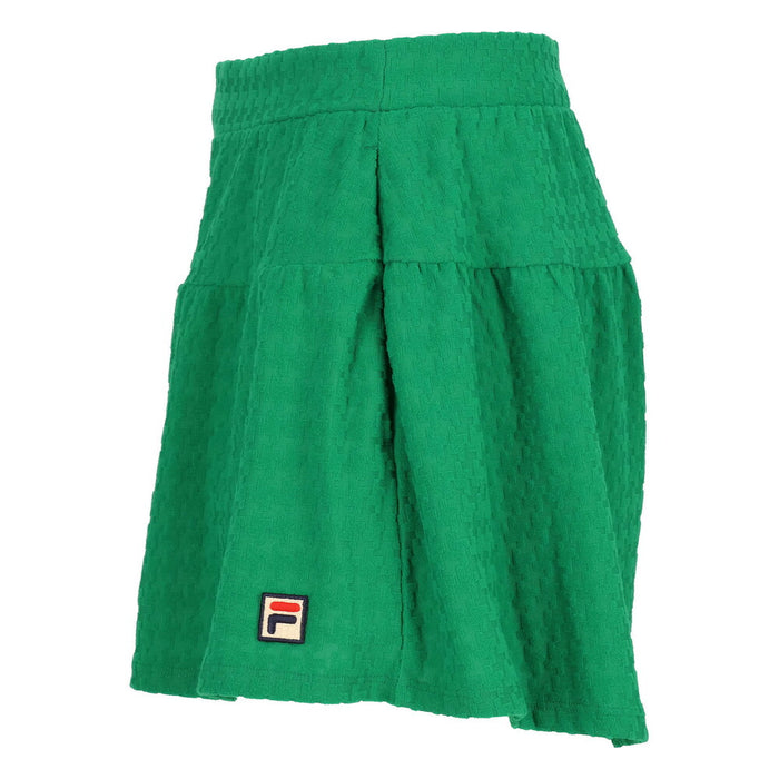 【ショップ限定エントリーでさらに+9倍】FILAフィラテニステニスウェアレディースキュロットパンツパンツフェミニンかわいいレトロ千鳥柄スポーティーEL0031