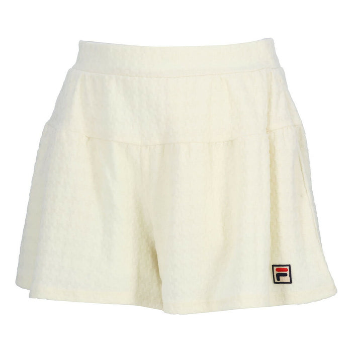 【ショップ限定エントリーでさらに+9倍】FILAフィラテニステニスウェアレディースキュロットパンツパンツフェミニンかわいいレトロ千鳥柄スポーティーEL0031