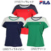 【ネコポス送料無料】FILAフィラテニステニスウェアレディースゲームシャツ半袖カラーハーモニー格子EL0033