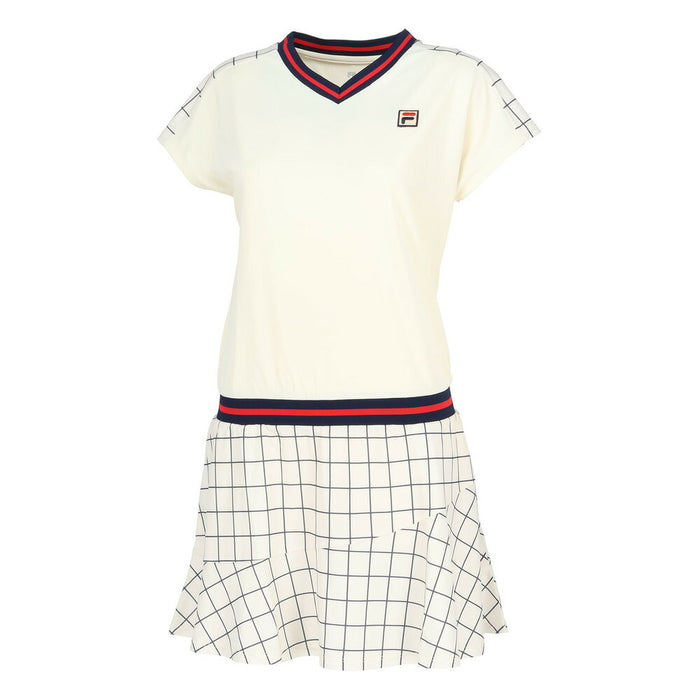 【ショップ限定エントリーでさらに+9倍】FILAフィラテニステニスウェアレディースワンピース半袖シャープ爽やかEL0035