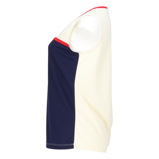 【ショップ限定エントリーでさらに+9倍】【ネコポス送料無料】FILAフィラテニステニスウェアレディースノースリーブカラーブロック重ね着ノースリーブシンプルスポーティーEL0038