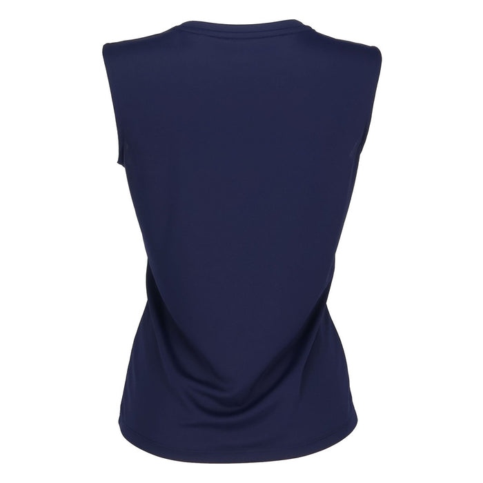 【ネコポス送料無料】FILAフィラテニステニスウェアレディースノースリーブカラーブロック重ね着ノースリーブシンプルスポーティーEL0038