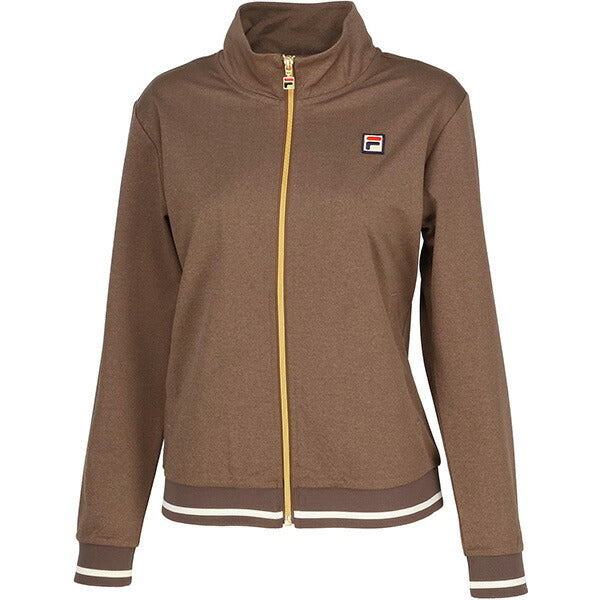 【予約販売】フィラFILAテニスレディースウォームアップシャツトラックジャケットデニムニットジャージトップスEL0224