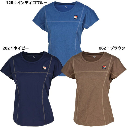 【予約販売】【ネコポス送料無料】フィラFILAレディーステニスウエアーシャツ半袖シャツゲームシャツEL0225