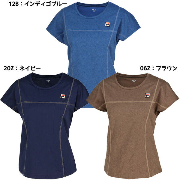 【予約販売】【ネコポス送料無料】フィラFILAレディーステニスウエアーシャツ半袖シャツゲームシャツEL0225