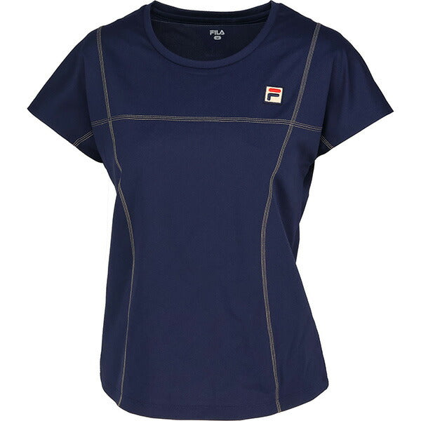 【予約販売】【ネコポス送料無料】フィラFILAレディーステニスウエアーシャツ半袖シャツゲームシャツEL0225