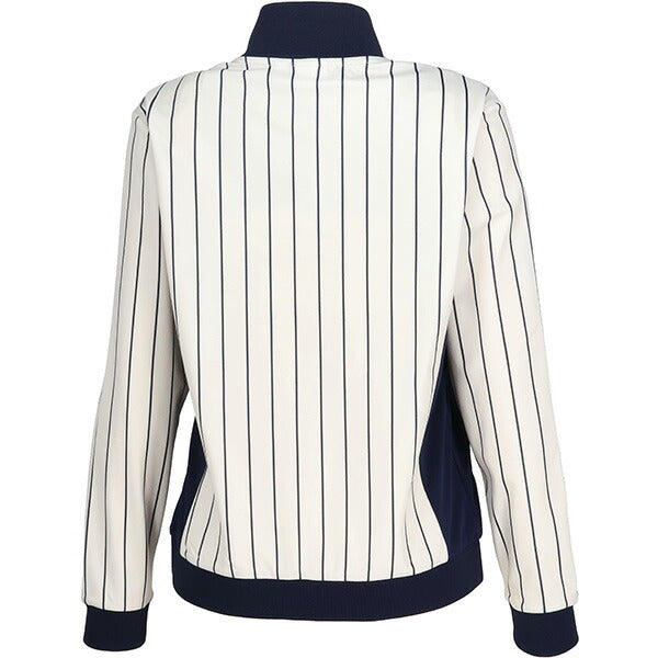 フィラFILAテニスレディースウォームアップシャツストライププリントジャケットジャージトレーニングウェアEL0228