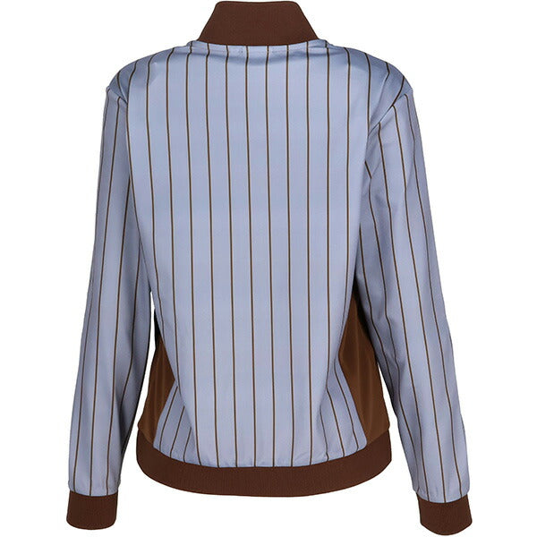 フィラFILAテニスレディースウォームアップシャツストライププリントジャケットジャージトレーニングウェアEL0228