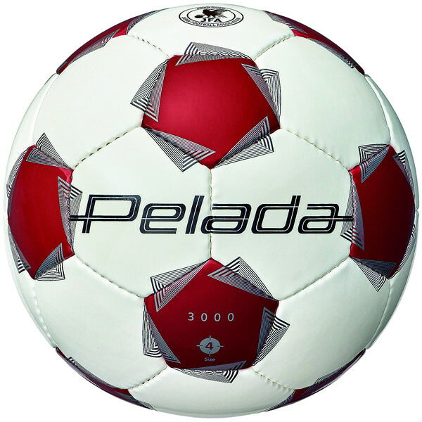 モルテンmoltenペレーダ３０００４号白赤F4K3000-WRサッカーボールJFA検定球ホワイト