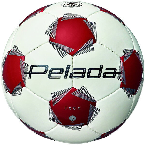 モルテンmoltenペレーダ３０００５号白赤F5K3000-WRサッカーボールJFA検定球ホワイト