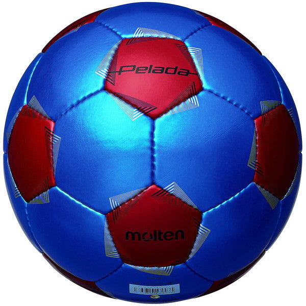 モルテンmoltenペレーダ３０００フットサル青赤F9K3000-BRフットサルボール4号球メタリックブルー