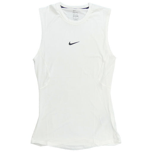 【ショップ限定エントリーでさらに+9倍】【ネコポス送料無料】ナイキNIKEナイキプロDri-FITタイトノースリーブフィットネストップFB7915-100サッカーフットサルインナーシャツ着圧ホワイト