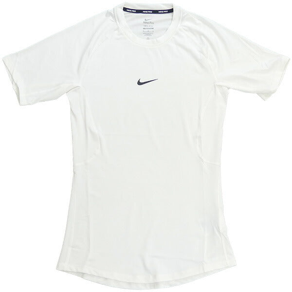 【ショップ限定エントリーでさらに+9倍】【ネコポス送料無料】ナイキNIKEナイキプロDri-FITタイトショートスリーブフィットネストップFB7933-100サッカーフットサル半袖着圧ホワイト