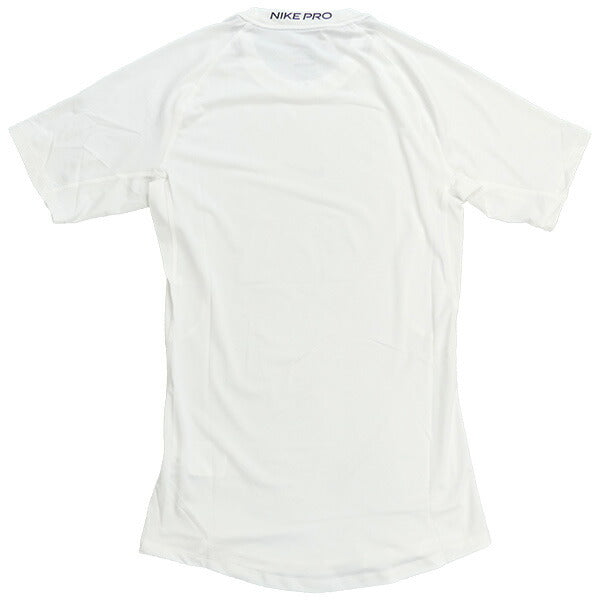 【ショップ限定エントリーでさらに+9倍】【ネコポス送料無料】ナイキNIKEナイキプロDri-FITタイトショートスリーブフィットネストップFB7933-100サッカーフットサル半袖着圧ホワイト