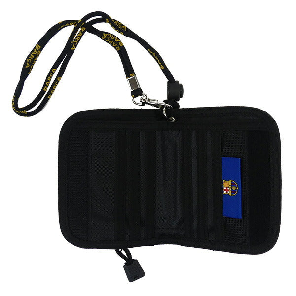 【ネコポス対応可】バルセロナオフィシャルFCBラウンドウォレットFCB-111Aサッカーサポーターグッズ財布ネイビー