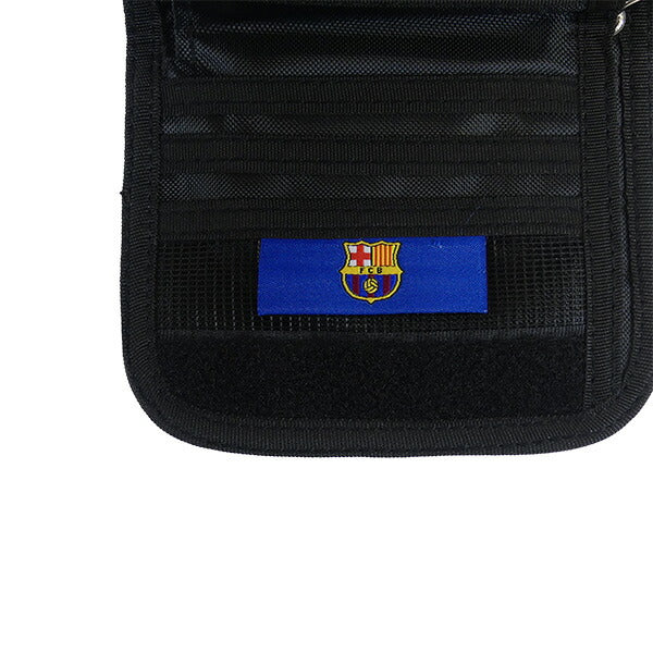 【ネコポス対応可】バルセロナオフィシャルFCBラウンドウォレットFCB-111Aサッカーサポーターグッズ財布ネイビー