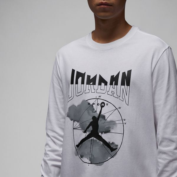 【ショップ限定エントリーでさらに+9倍】【ネコポス送料無料】ジョーダンJORDANメンズバスケットボールウェアロングTシャツJDメン10023FD7005-100