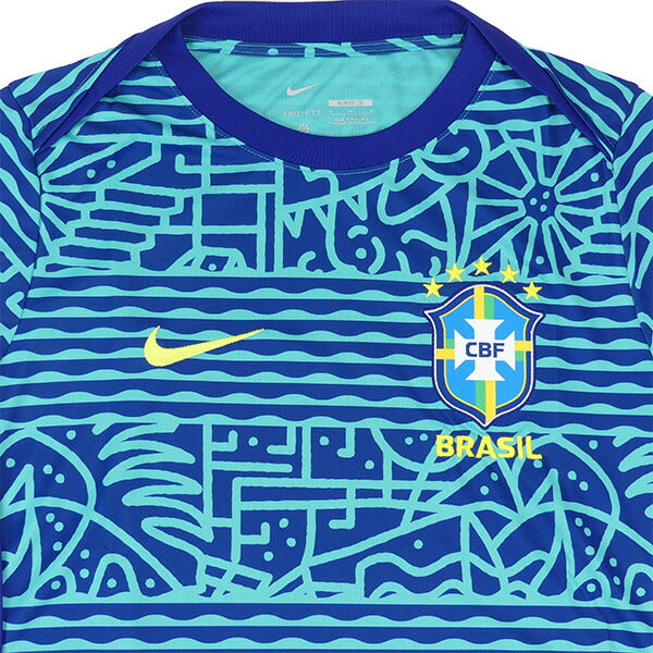 ブラジル代表2024アカデミープロDri-FITプレマッチショートスリーブトップFJ2723-445サッカーレプリカプラシャツライトレトロナイキNIKE