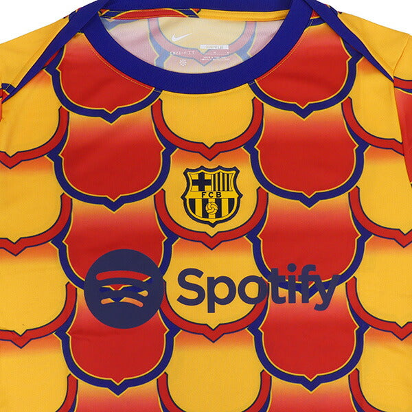 【ショップ限定エントリーでさらに+9倍】バルセロナFCB2023-24アカデミープロSEDri-FITプレマッチトップFJ5430-740サッカーレプリカプラシャツ練習着イエローレッドナイキNIKE
