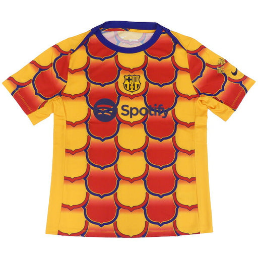 【ショップ限定エントリーでさらに+9倍】バルセロナFCB2023-24アカデミープロSEDri-FITプレマッチトップFJ5430-740サッカーレプリカプラシャツ練習着イエローレッドナイキNIKE