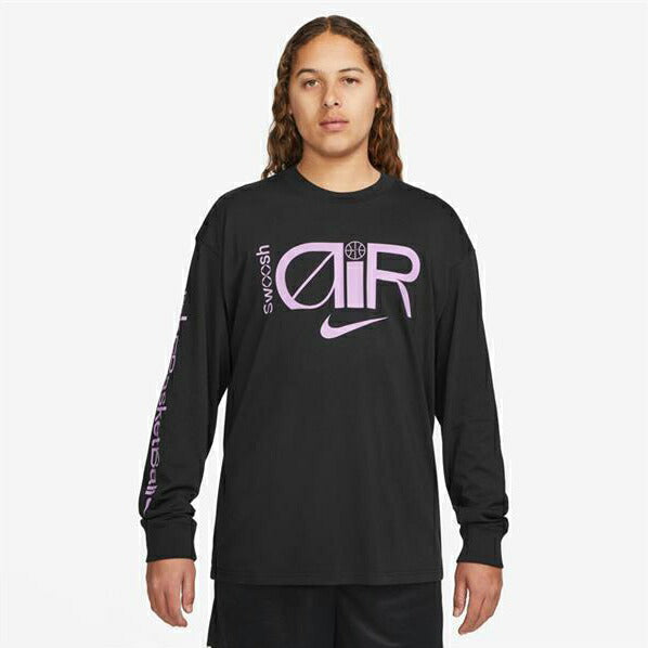 【ショップ限定エントリーでさらに+9倍】【ネコポス送料無料】ナイキメンズバスケットボールウェアM90スウッシュP2ロングスリーブTシャツ長袖ロングTシャツFN0820-010
