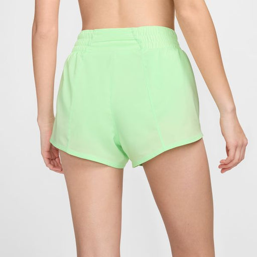 【ネコポス送料無料】ナイキNIKEレディースランニングパンツワンスウッシュHBRショートFN2602-376Dri-FITミッドライズ8cmショートパンツインナー付き