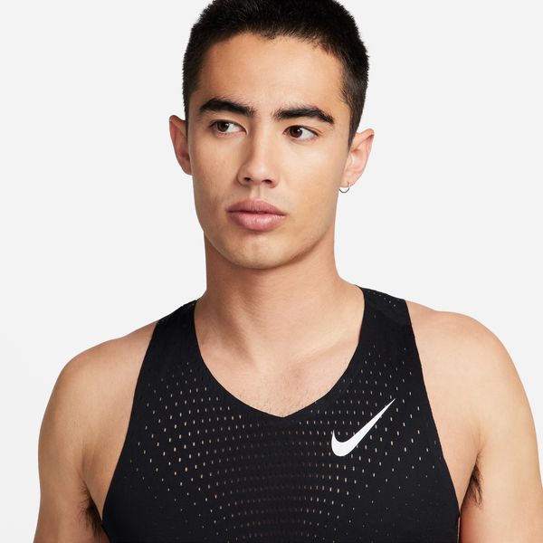 ナイキNIKEメンズランニングシャツノースリーブDFADVエアロスイフトシングレットFN4232-010トレーニングウェアブラック