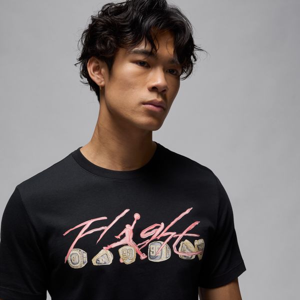 【ネコポス送料無料】ナイキNIKEメンズバスケットボールゲームシャツTシャツ半袖ナイキジョーダンFLTESSリングスS/SクルーFN5967-010ブラック