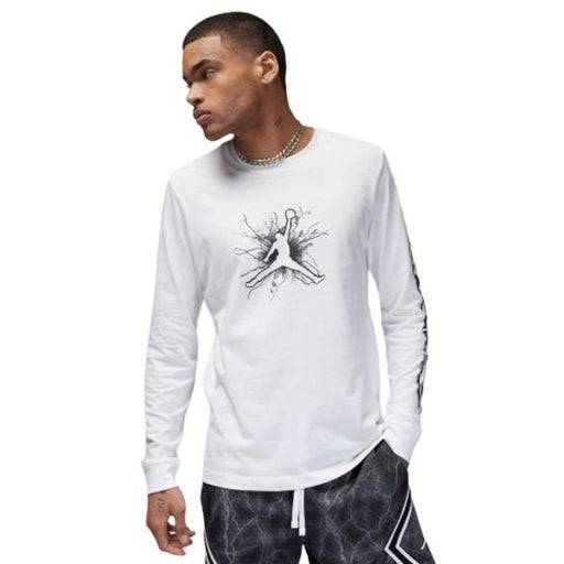 【ショップ限定エントリーでさらに+9倍】ジョーダンJORDANバスケットボールウェアTシャツロングTシャツNBA長袖FN5973-100