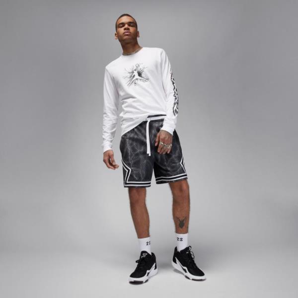 【ショップ限定エントリーでさらに+9倍】ジョーダンJORDANバスケットボールウェアTシャツロングTシャツNBA長袖FN5973-100