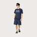 オークリーOAKLEYメンズ半袖TシャツENHANCEQDEVOSSTEEOBARK5.0デカロゴTFOA409023