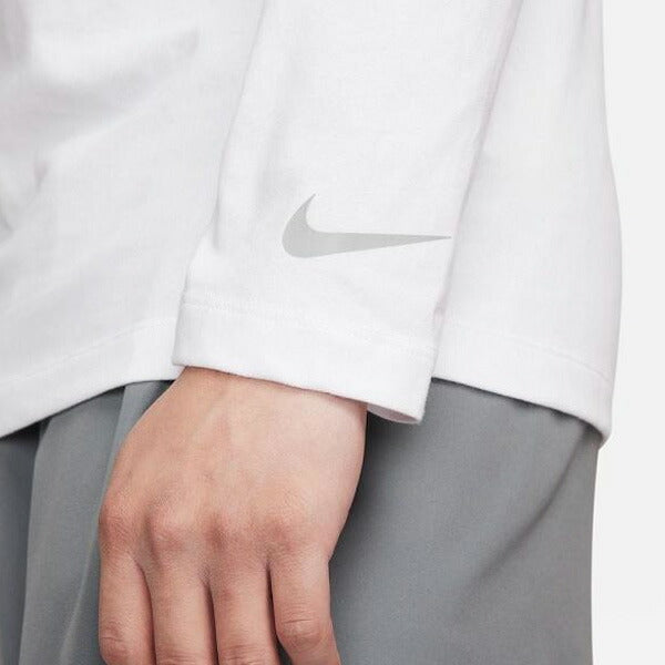 【ショップ限定エントリーでさらに+9倍】【ネコポス送料無料】ナイキNIKEメンズロングTシャツ長袖NKDFLSFLASH24SPFQ3884-100ホワイト