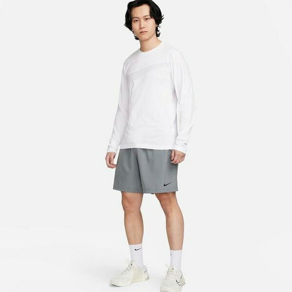 【ショップ限定エントリーでさらに+9倍】【ネコポス送料無料】ナイキNIKEメンズロングTシャツ長袖NKDFLSFLASH24SPFQ3884-100ホワイト